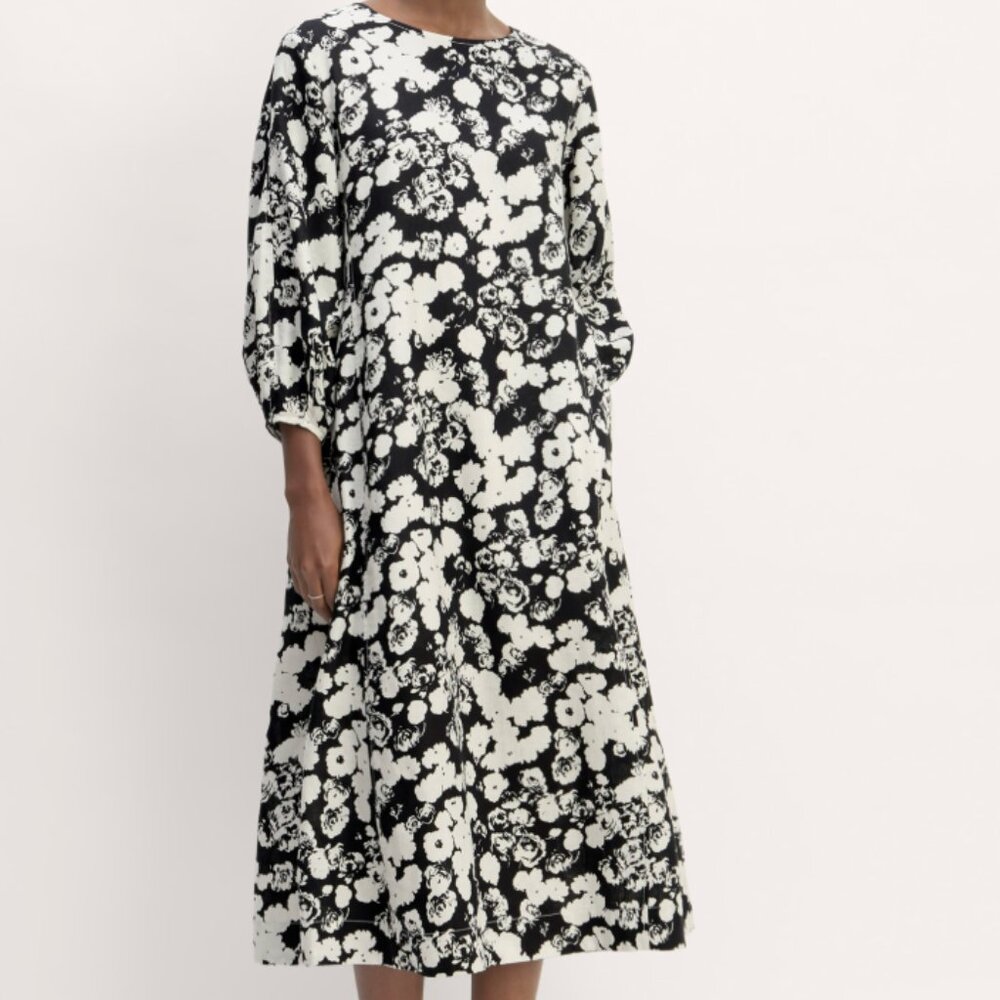 The Linen A-Line Midi Dress